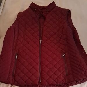 Westport Deep Red Quilted Vest